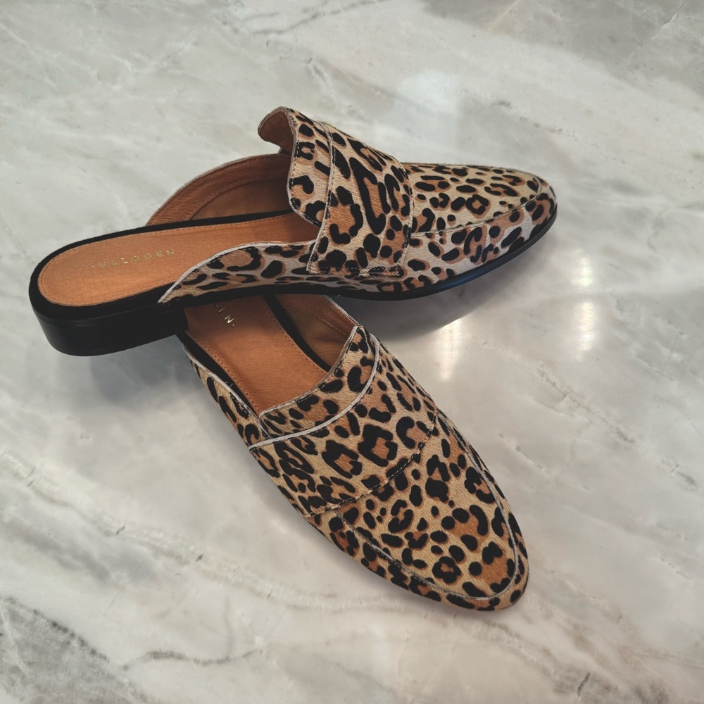 Halogen Leopard Mules